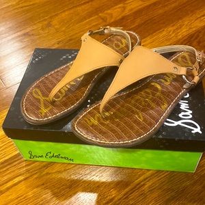 Sam Edelman size 8.5 Greta camel leather sandals